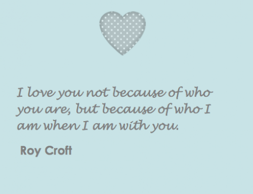 Wedding Roy Croft quote